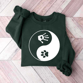 Yin and Yang Dog Paw Sweatshirt