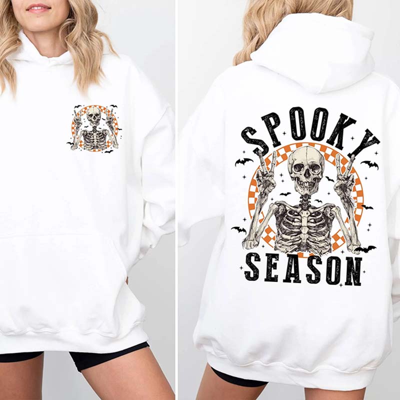 Spooky Season Skeleton Halloween Party Hoodie