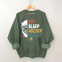 Eat Sleep Hcokey Repeat Team Sweatshirt