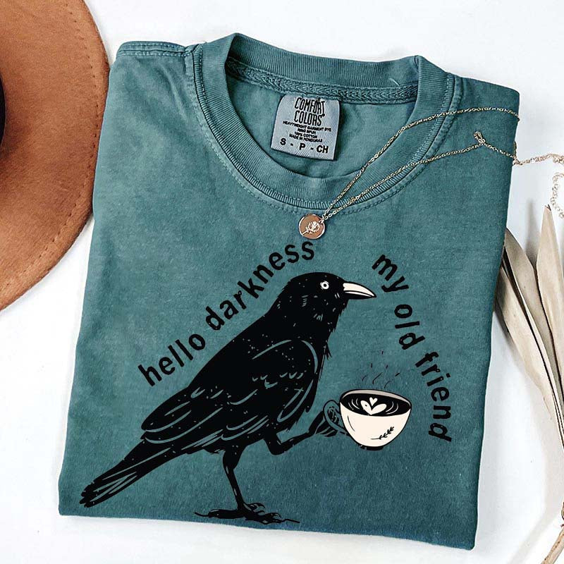 Raven Crow Coffee T-Shirt
