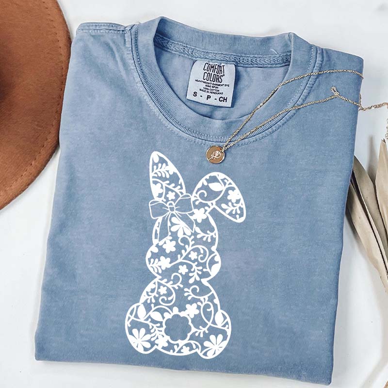 Lace Bunny Coquette Bow T-Shirt