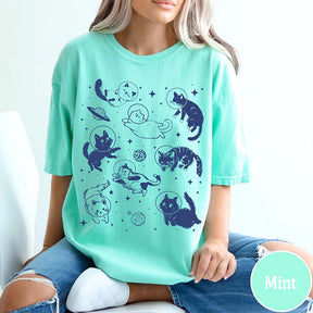 Funny Cats in Space T-Shirt