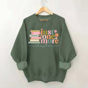 Just One More Chapter Reading Sweatshirt
