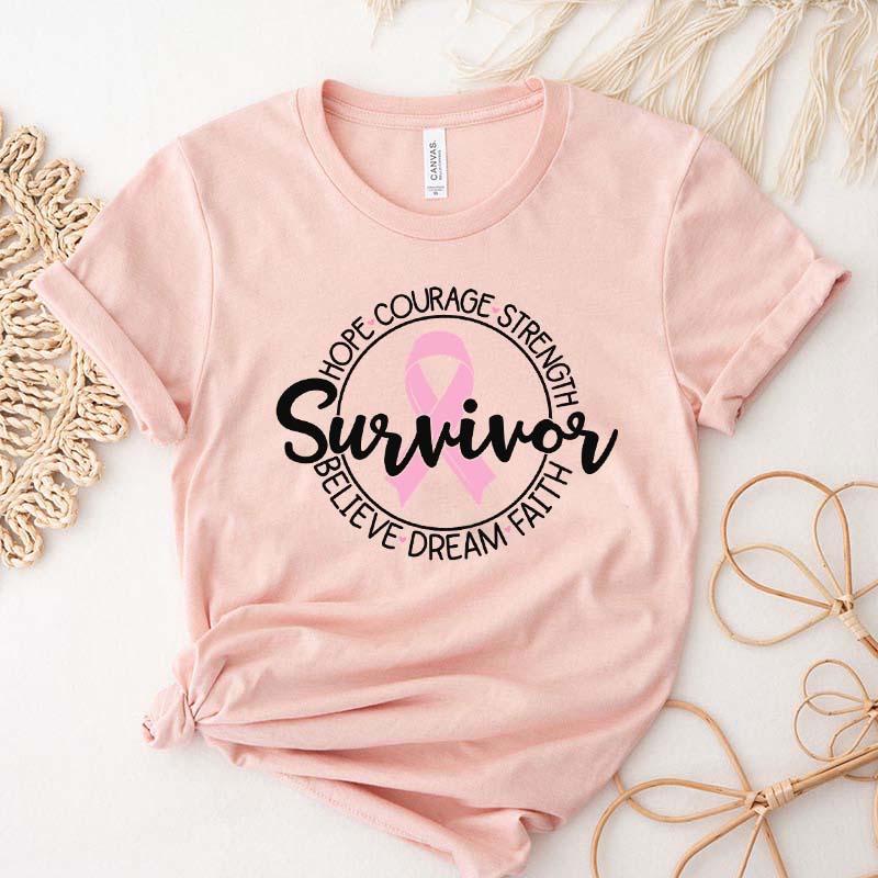 Cancer Survivor Ribbon T-Shirt