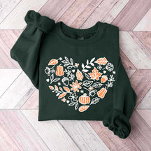 Vintage Pumpkin Cottagecore Fall Sweatshirt