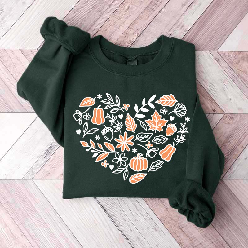 Vintage Pumpkin Cottagecore Fall Sweatshirt