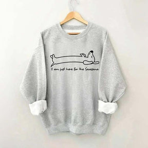 Doodle Dog Savasana Yoga Minimalist Sweatshirt