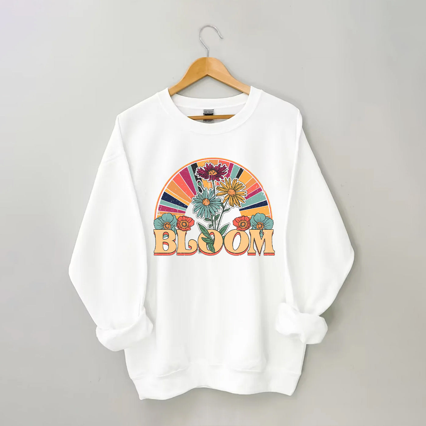 Retro Bloom Wildflower Sweatshirt