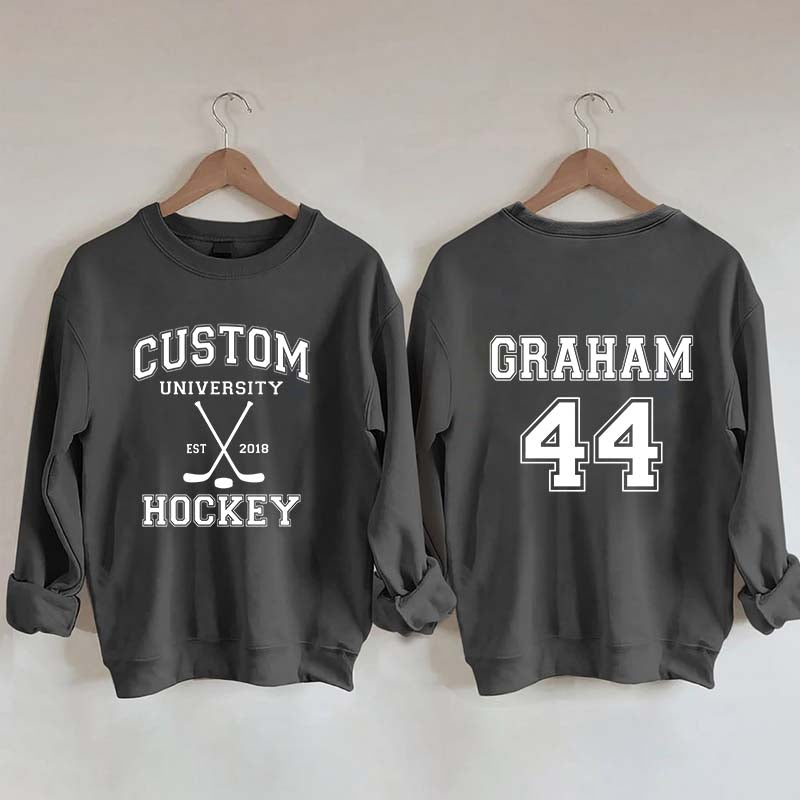 Personalized University Hockey Est Custom Year Sweatshirt