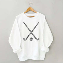 Field Hocke Words Minimalist Sweatshirt