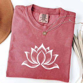 Minimalist Lotus Flower T-Shirt