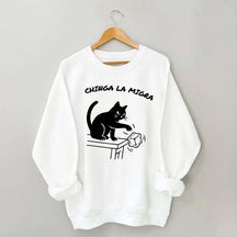 Chinga La Migra Cat Sweatshirt