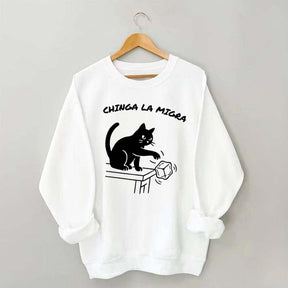 Chinga La Migra Cat Sweatshirt