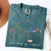 One Day At a Time Positive Quotes T-Shirt