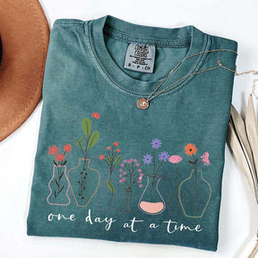 One Day At a Time Positive Quotes T-Shirt