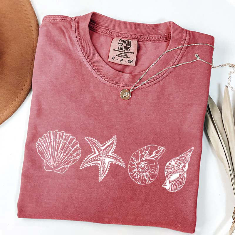 Seashell Coastal Aesthetic T-Shirt