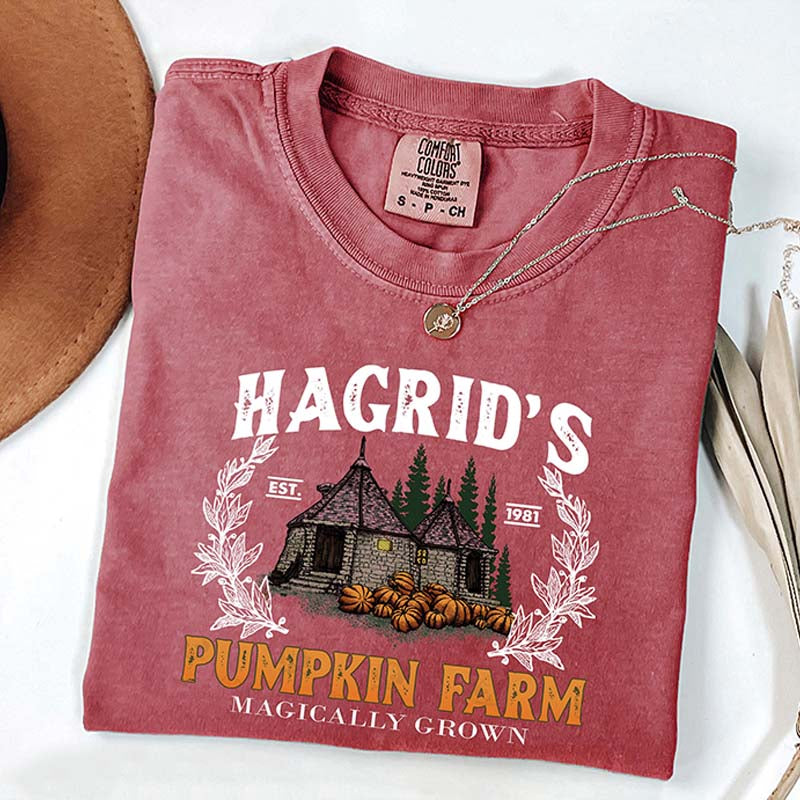 Hagrid Pumpkin Fall Wizard T-Shirt