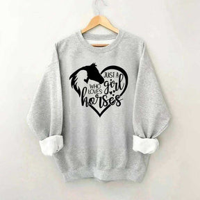 Just a Girl Who Loves Horses Sweatshirt