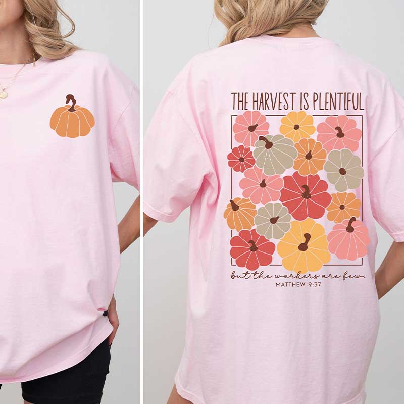 Pumpkin Harvest Bible Verse Halloween T-Shirt