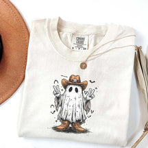 Comfort Colors Cowboy Ghost Cute Fall T-Shirt