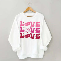 Sports Love Hockey Mom Sweatshirt