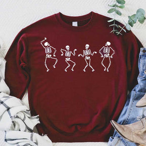 Dancing Skeleton Halloween Party Sweatshirt