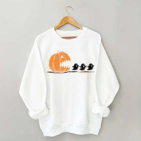 Halloween Pumpkin Eat Ghost Party Sweatshirt