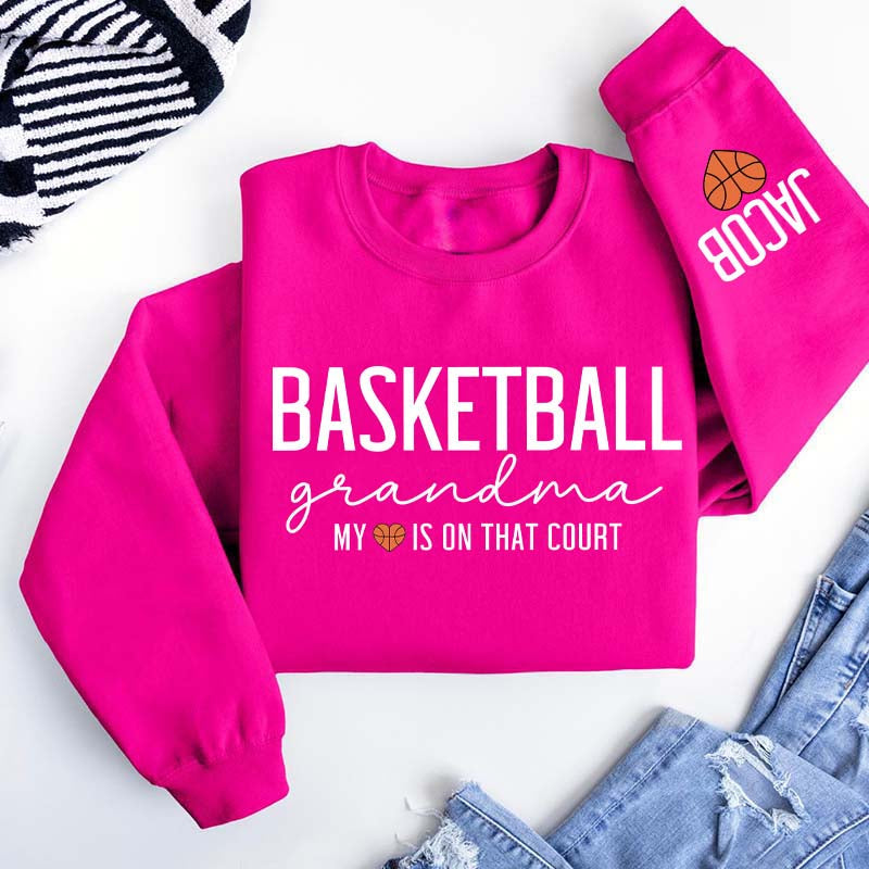 Personalized Nana Basketball Grandma Sweatshirt