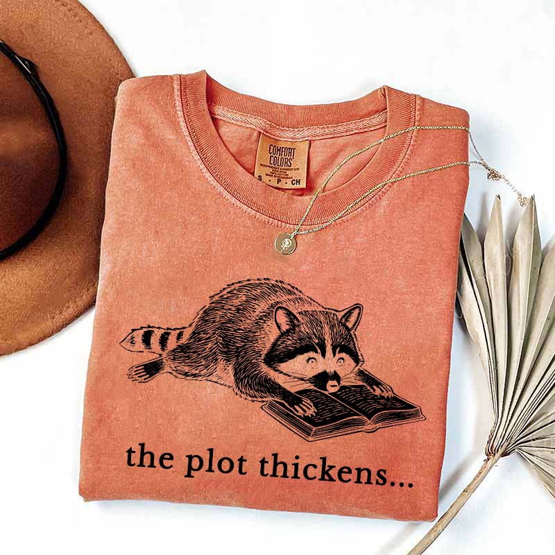 Comfort Colors Bookish Raccoon T-Shirt