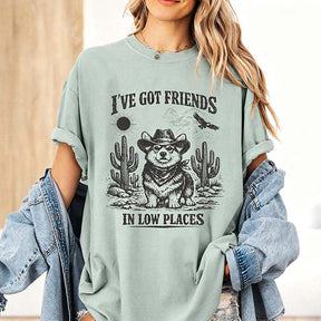 Funny Corgi  I've Got Friends In Low Places T-Shirt
