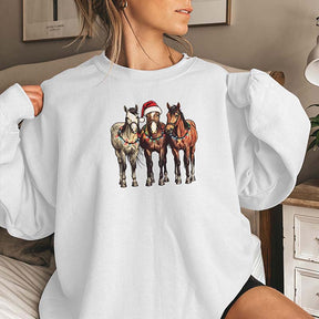 Horse Santa Sweatshirt
