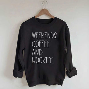 Weekends Coffee And Hockey Sweatshirt