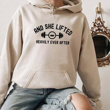 And She Lifted Heavily Ever After Hoodie