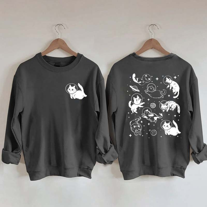 Cats in Space Sweatshirt