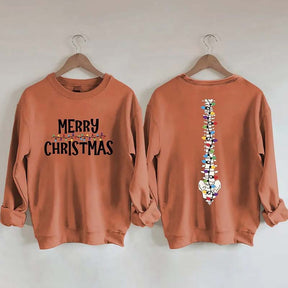 Light Merry Christmas Sweatshirt