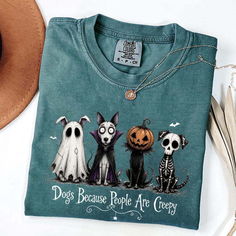 Cute Dogs Because People Are Creepy T-Shirt