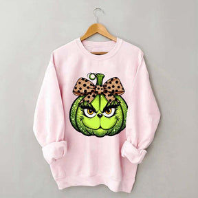 Halloween Leopard Green Guy Sweatshirt