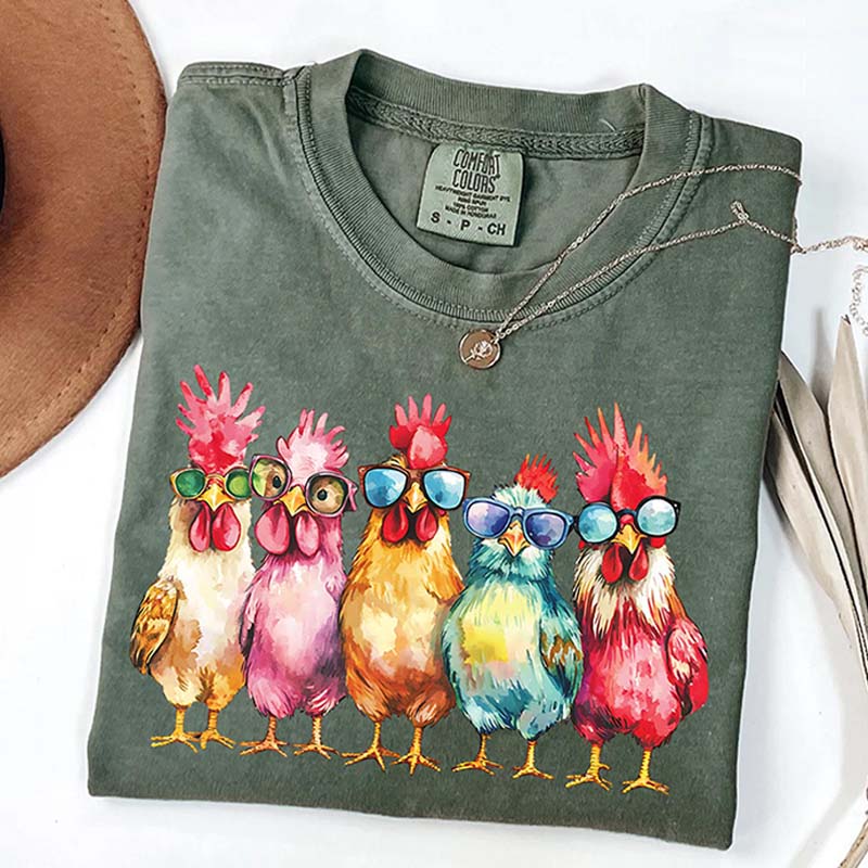 Funny Farmer Mothers Day Chicken T-Shirt