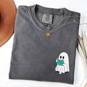 Halloween Cute Acotar Ghost Reading T-Shirt