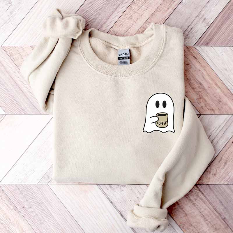 Cute Spooky Coffee Halloween Party Sweatshirt