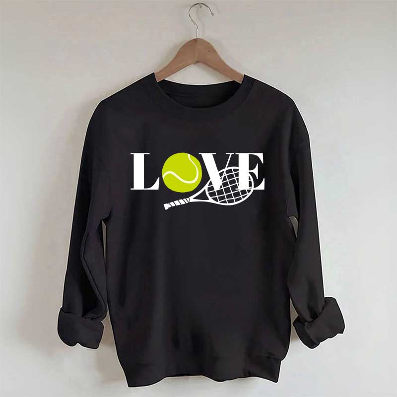 Cute Love Tennis Player Sweatshirt