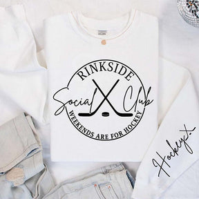 Rinkside Social Club Hockey Sports Mom Sweatshirt