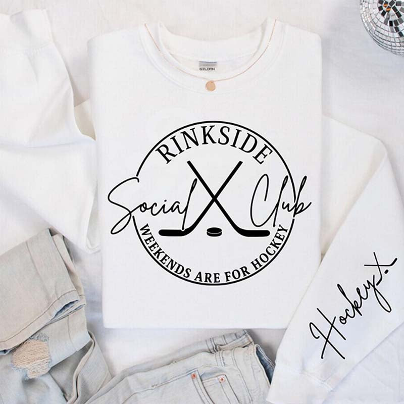 Rinkside Social Club Hockey Sports Mom Sweatshirt