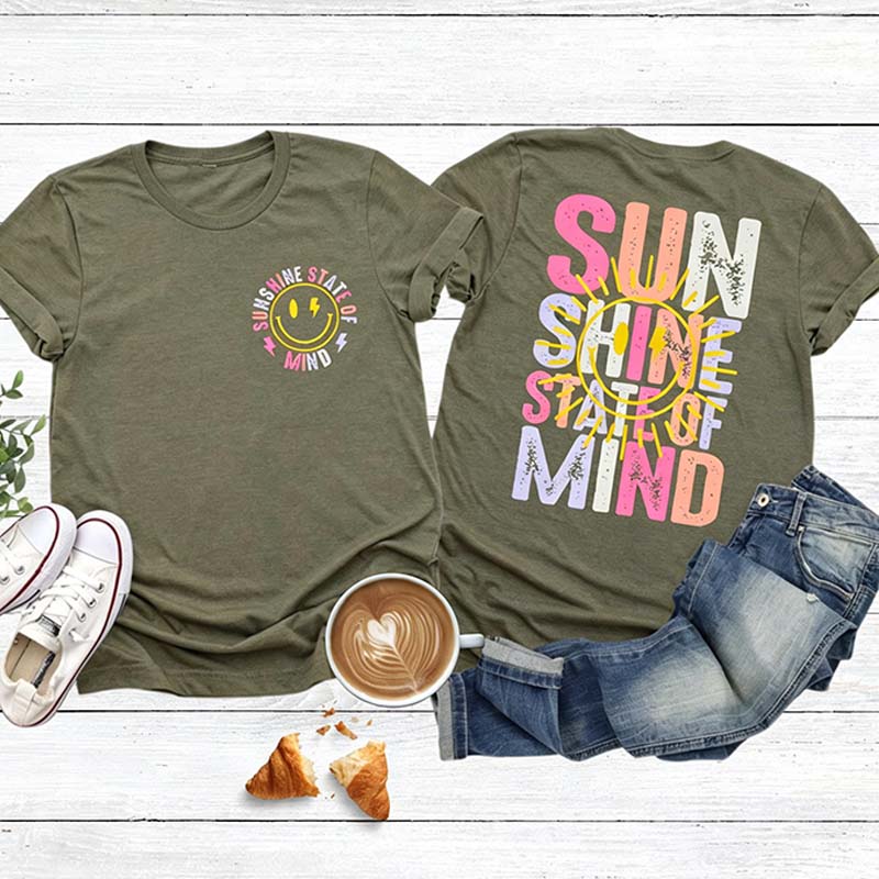 Sunshine State Of Mind Preppy Summer T-Shirt