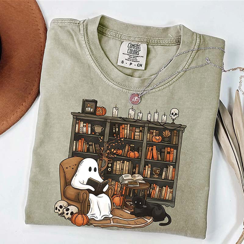 Funny Halloween Reading Book T-Shirt