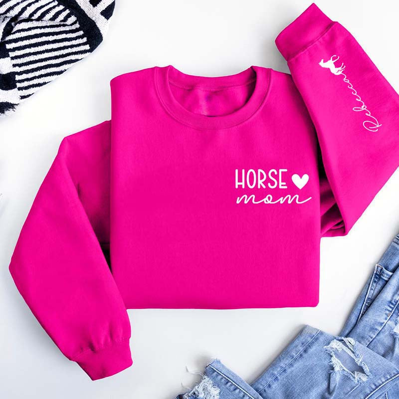 Custom Horse Rider Mom Sweatshirt