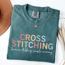 Cross Stitch Funny Crafting T-Shirt