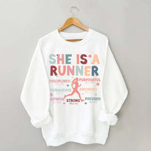 Half Marathon Running Religous Sweatshirt