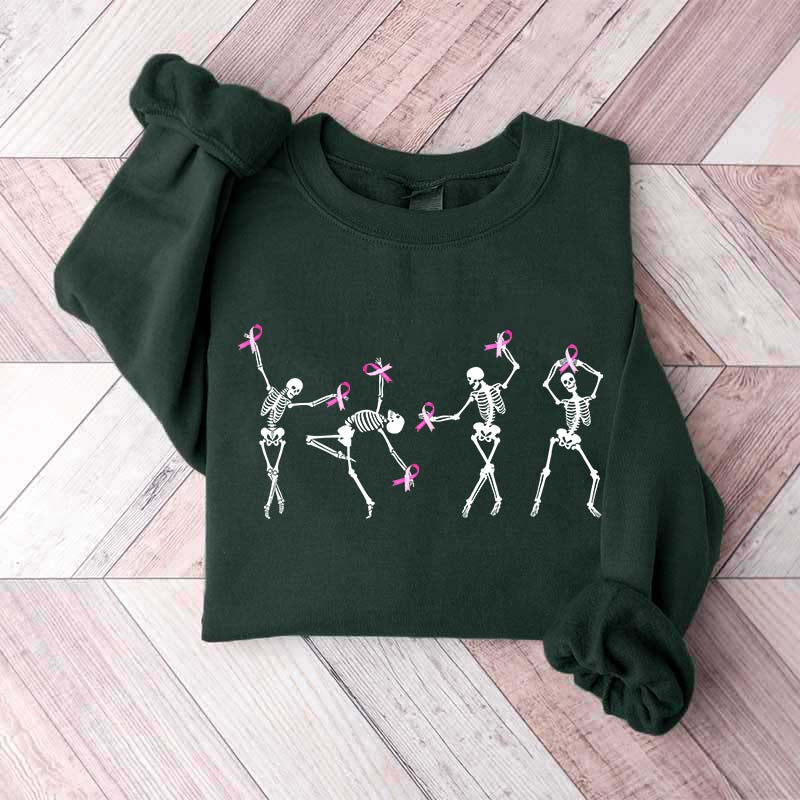Dancing Skeletons Breast Cancer Sweatshirt