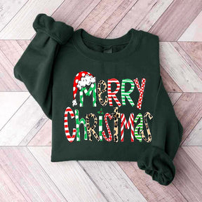 Womens Merry Christmas Cute Sweatshirt